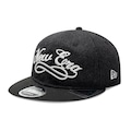 Boné Unissex New Era 9FIFTY Retro Crown Branded Aba Reta PRETO