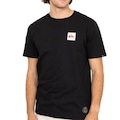 Camiseta Quiksilver Emb Square - Masculina PRETO