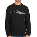 Camiseta Manga Longa Quiksilver New Lines - Masculina PRETO