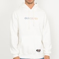 Blusão de Moletom com Capuz Quiksilver Canguru Gradient Type Antique - Masculino BRANCO