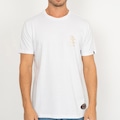 Camiseta Quiksilver Chrome Three Logo PS - Masculina BRANCO