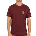 Camiseta Quiksilver Chrome Three Logo - Masculina VERMELHO