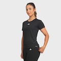 Camiseta adidas Own The Run 3 Listras - Feminina PRETO