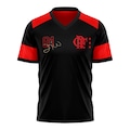 Camisa do Flamengo Zico 1981 Retrô Oficial - Masculina PRETO/VERMELHO