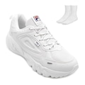 Tênis Masculino Fila BM Venture Tracer Lite + Meia BRANCO/AZUL ESC