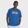 Camiseta New Balance Athletics Relaxed Premium Masculina AZUL