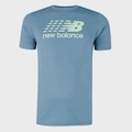 Camiseta New Balance Multi Color Performance Masculina AZUL