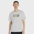 Camiseta New Balance Athletics Relaxed Premium Masculina CINZA