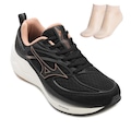 Tênis Masculino Running Mizuno PR Space 6 + Meia PRETO/ROSA