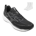 Tênis Masculino Running Mizuno PB Space 6 + Meia PRETO/BRANCO