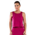 Regata Cropped Feminina BT SND Fitness ROSA ESCURO