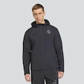 Jaqueta Real Madrid Travel adidas Masculina PRETO