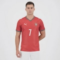 Camisa Portugal Home 2026 Jogador 7 Ronaldo Puma Masculina VERMELHO