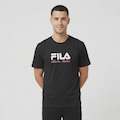 Camiseta Masculina Comfort Biella Graphic Fila PRETO