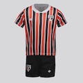 Kit São Paulo FutFanatics Infantil VERMELHO