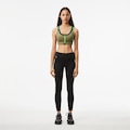 Calça Legging esportiva stretch Ultra-Dry estampada Lacoste Feminina PRETO