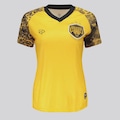 Camisa Onça Amazonas Treino Atleta 2025 FutFanatics Feminina AMARELO