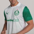 Camisa do Palmeiras II 2025 Jogador Com Patrocínio Puma Masculina BRANCO
