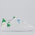 Tênis Infantil Smash 3.0 Dino V PS Puma BRANCO