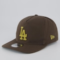 Boné Aba Reta New Era MLB Los Angeles Dodgers Washed 1920 Unissex MARROM