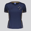 Camisa Cruzeiro Slim FutFanatics Feminina AZUL ESCURO