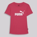 Camiseta Infantil Ess Logo Tee Puma ROSA