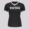 Camisa Corinthians Respeita as Minas FutFanatics Feminina PRETO