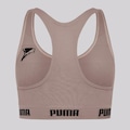 Top Puma Sem Costura Feminino MARROM