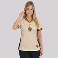 Camisa Onça Amazonas Povos Originários 2025 FutFanatics Feminina BEGE