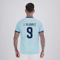 Camisa Argentina Lines 9 J. Alvarez FutFanatics Masculina AZUL