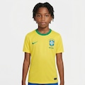 Camisa do Brasil I 26/27 Fã Nike Infantil AMARELO/VERDE