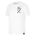 Camiseta Vasco Nike Crest Masculina BRANCO/PRETO