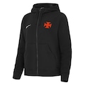 Jaqueta Vasco Nike Club Fleece Feminina PRETO/VERMELHO