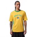 Camiseta Brasil Air Jordan 85 Crew Masculina AMARELO/VERDE