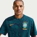 Camiseta Brasil Dri-FIT Nike Primary Masculina VERDE/AZUL