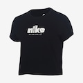 Camiseta Nike Sportswear Club Feminina PRETO/BRANCO