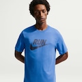 Camiseta Dri-FIT Nike Run Swoosh Masculina AZUL/PRETO