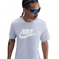 Camiseta Nike Icon Futura Masculina CINZA/BRANCO