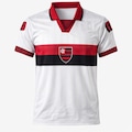 Camisa do Flamengo Polo Retrô 1996 Uniforme 2 Torcedor Betel - Masculina BRANCO