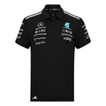 Camisa POLO Adidas MERCEDES-AMG PETRONAS F1 TEAM ENGINEERS Feminino PRETO