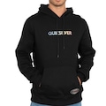 Blusão de Moletom com Capuz Quiksilver Canguru Gradient Type Antique - Masculino PRETO