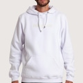 Blusão de Moletom com Capuz Hang Loose Canguru Typo - Masculino BRANCO