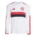Camisa Manga Longa Ii CR Flamengo 26 adidas Masculino BRANCO