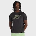 Camiseta New Balance Athletics Graphic Masculina PRETO