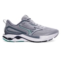Opção de cor CINZA/BRANCO de Tênis Masculino Mizuno Wave Dynasty 8