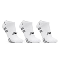 Opção de cor BRANCO de Kit Meia New Balance Cano Baixo - Masculino - 3 Pares