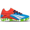 Chuteira Society Infantil Penalty RX Locker Kids Y-3 AZUL/VERMELHO