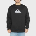 Moletom Careca Quiksilver Comp Logo Masculino PRETO