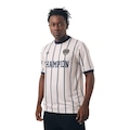 Camiseta Champion Listrada Life Footbal Vintage Stripes Masculina BEGE