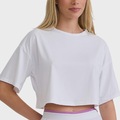 Cropped Fitness Caju Brasil UV Clássico  - Feminina BRANCO